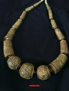 1400 SOLD Old Himalayan Necklace with Large Beads-WOVENSOULS-Antique-Vintage-Textiles-Art-Decor