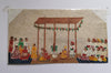 1409 Old Mica Painting - Wedding Procession - Rituals & Festivals series - 4-WOVENSOULS-Antique-Vintage-Textiles-Art-Decor