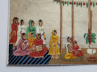 1409 Old Mica Painting - Wedding Procession - Rituals & Festivals series - 4-WOVENSOULS-Antique-Vintage-Textiles-Art-Decor