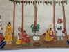 1409 Old Mica Painting - Wedding Procession - Rituals & Festivals series - 4-WOVENSOULS-Antique-Vintage-Textiles-Art-Decor