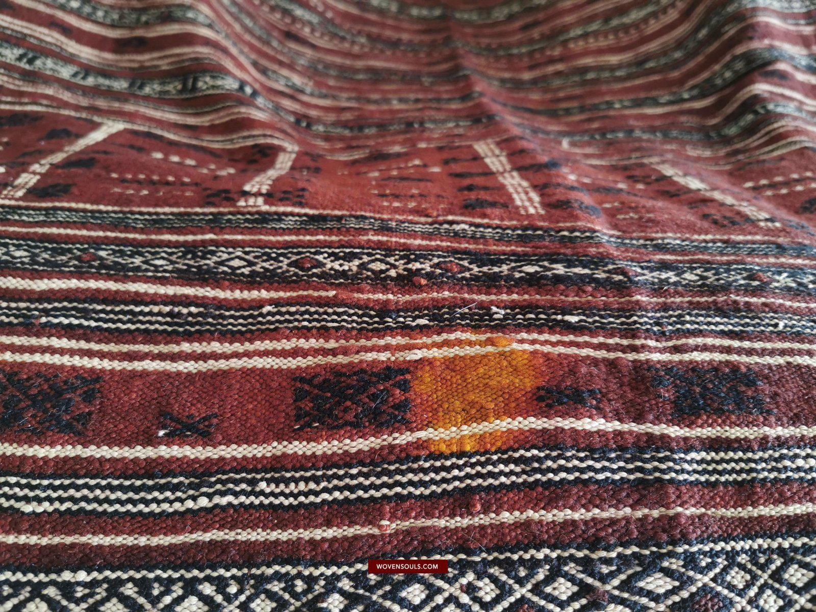 1410 Antique Tunisian Mushtia Mouchtiya Shawl - Textile Art Masterpiece-WOVENSOULS-Antique-Vintage-Textiles-Art-Decor