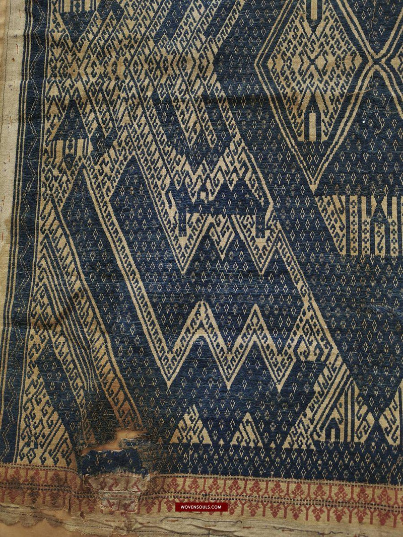1412 Antique Sumatra Tampan Textile - WOVENSOULS Antique Textiles & Art ...