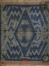 1412 Antique Sumatra Weaving Tampan Shipcloth Textile - Blue-WOVENSOULS-Antique-Vintage-Textiles-Art-Decor
