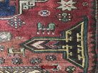 1413 Antique Caucasian Azeri Kuba Soumac Konagkend Flatweave Rug w Animals-WOVENSOULS-Antique-Vintage-Textiles-Art-Decor