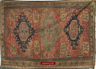 1413 Antique Caucasian Azeri Kuba Soumac Konagkend Flatweave Rug w Animals-WOVENSOULS-Antique-Vintage-Textiles-Art-Decor