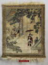 1423 Old Chinese Pictorial Silk Rug Tea House Scene-WOVENSOULS-Antique-Vintage-Textiles-Art-Decor