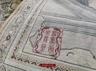 1423 Old Chinese Pictorial Silk Rug Tea House Scene-WOVENSOULS-Antique-Vintage-Textiles-Art-Decor