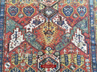 1424 Archaic Dragon Sumac Soumac Rug-WOVENSOULS-Antique-Vintage-Textiles-Art-Decor