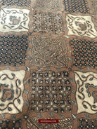 1431 Javanese Batik Kombinasi Shawl Sarong Textile Art - Chap + Tulis-WOVENSOULS-Antique-Vintage-Textiles-Art-Decor