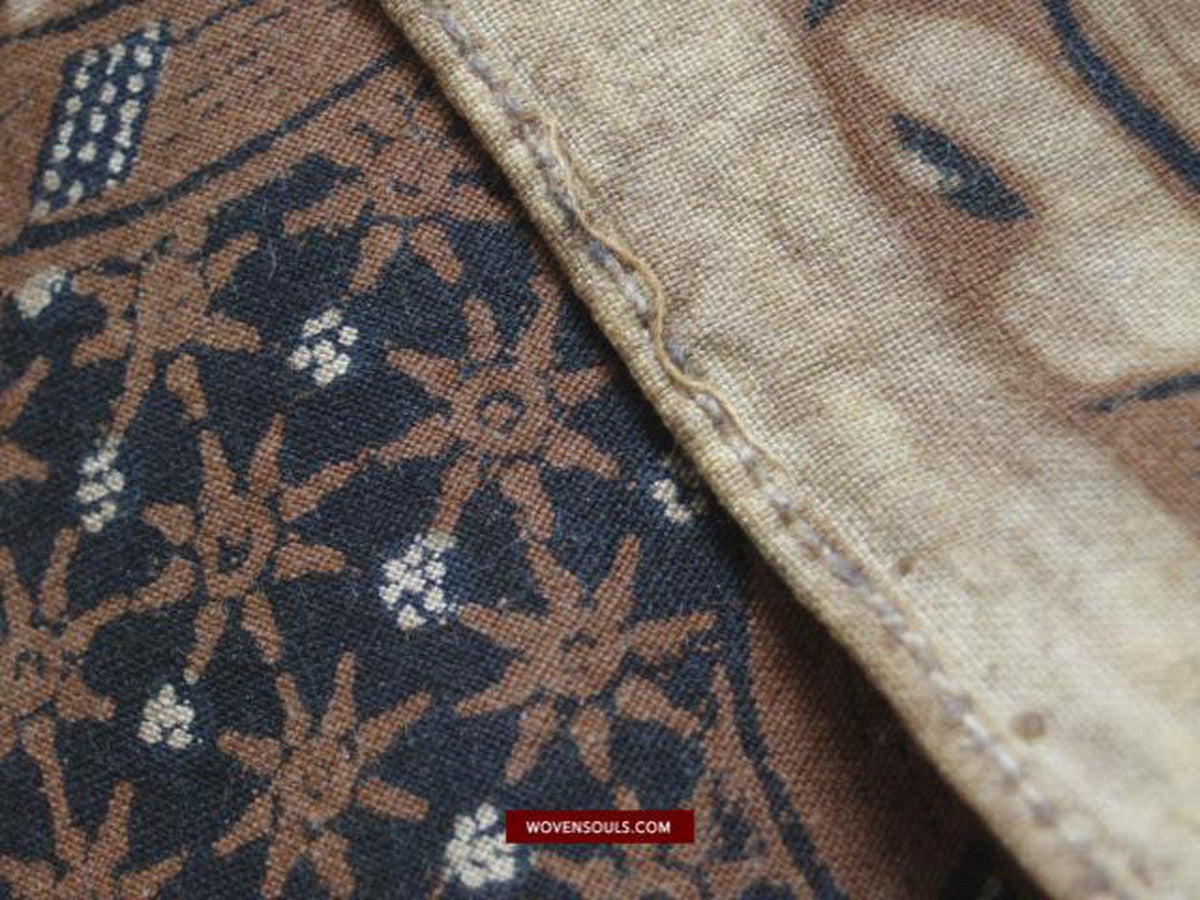 Classic Handpainted Batik on Cotton Fabric