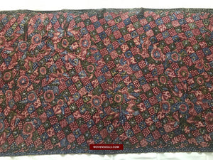 1432 Javanese Batik Tulis Shawl - Hand Drawn - Textile Art-WOVENSOULS-Antique-Vintage-Textiles-Art-Decor