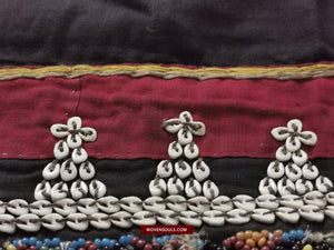 1440 Museum Quality Antique Iban Wedding Skirt Beaded Band Kain Lekok-WOVENSOULS-Antique-Vintage-Textiles-Art-Decor