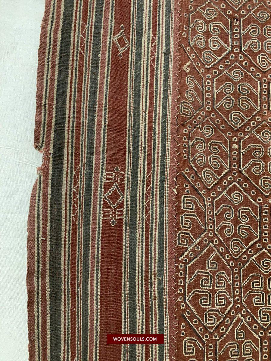 1446 Antique Iban Pua Kumbu Sungkit Woven Textile-WOVENSOULS-Antique-Vintage-Textiles-Art-Decor