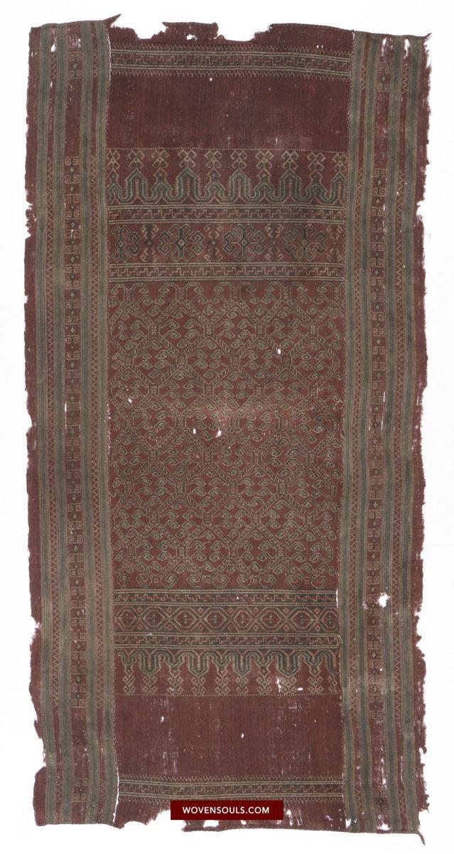 1447 Antique Iban Pua Kumbu Sungkit Woven Textile-WOVENSOULS-Antique-Vintage-Textiles-Art-Decor