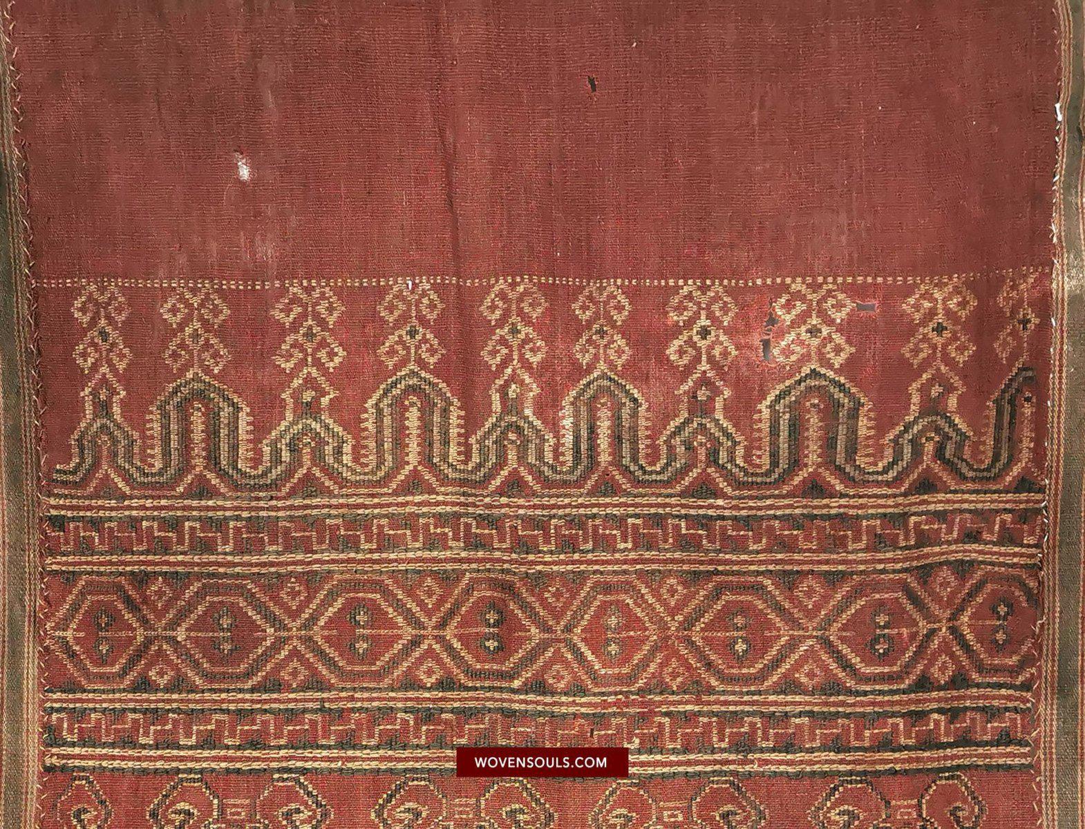 1447 Antique Iban Pua Kumbu Sungkit Woven Textile-WOVENSOULS-Antique-Vintage-Textiles-Art-Decor