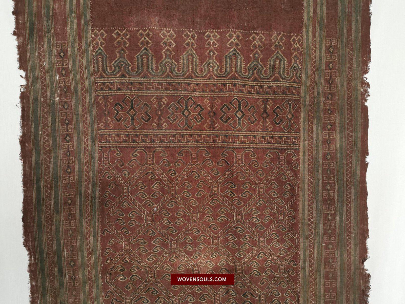 1447 Antique Iban Pua Kumbu Sungkit Woven Textile-WOVENSOULS-Antique-Vintage-Textiles-Art-Decor