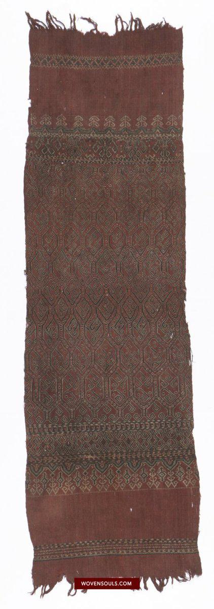 1448 Antique Iban Pua Kumbu Sungkit Woven Textile-WOVENSOULS-Antique-Vintage-Textiles-Art-Decor