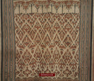 1450 SOLD Antique Iban Ikat Pua Kumbu Woven Textile with Human Figures - Saribas, Sarawak-WOVENSOULS-Antique-Vintage-Textiles-Art-Decor