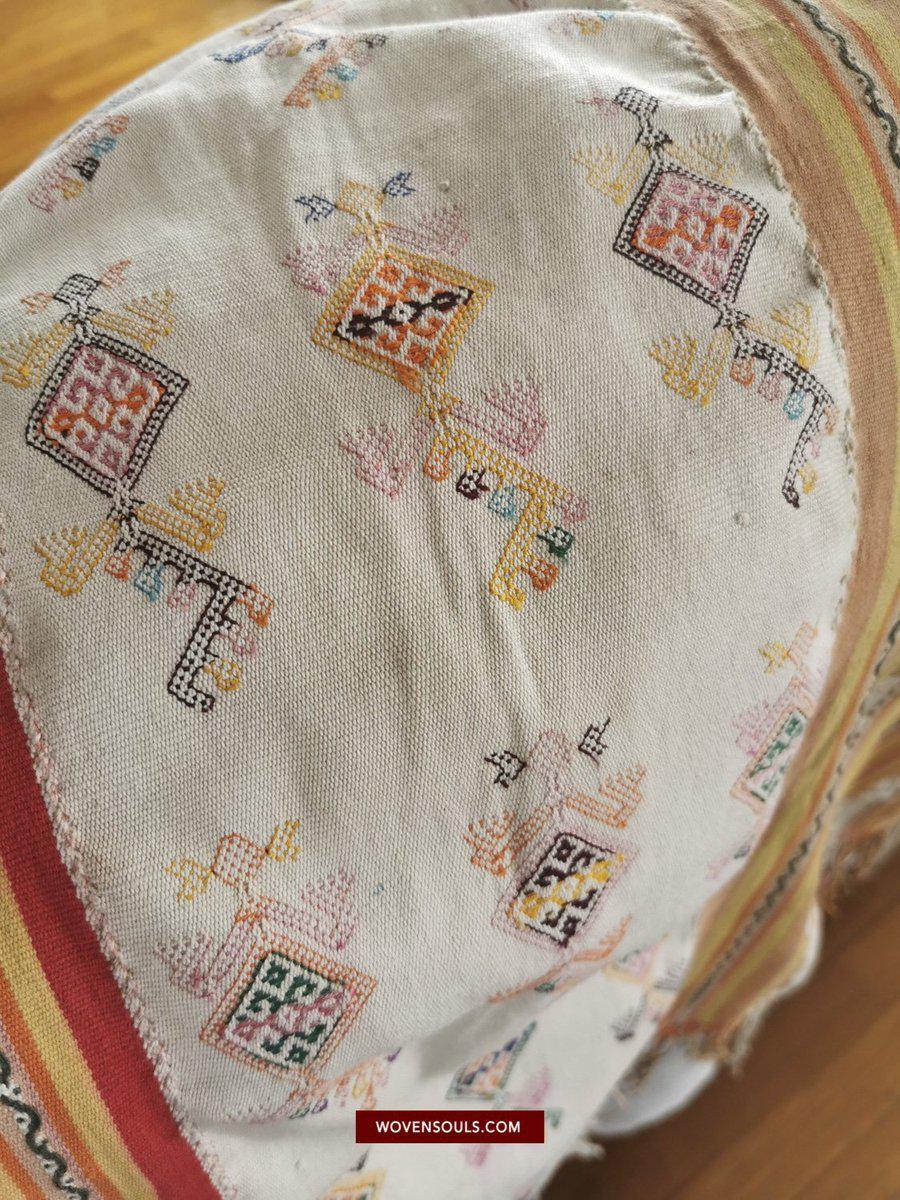 1453 Alter figurativer Ikat Selimut aus Ayotupas Timor mit Eidechsenarten-WOVENSOULS-Antike-Vintage-Textilien-Kunst-Dekor