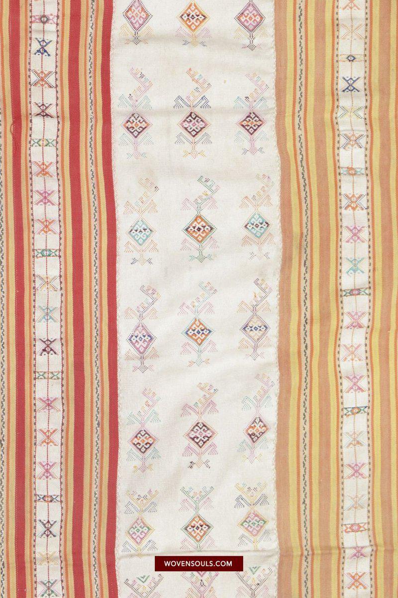 1453 Alter figurativer Ikat Selimut aus Ayotupas Timor mit Eidechsenarten-WOVENSOULS-Antike-Vintage-Textilien-Kunst-Dekor