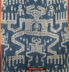 1454 Old Figurative Ikat Timor w Anthropomorphic figures-WOVENSOULS-Antique-Vintage-Textiles-Art-Decor