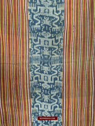 1454 Old Figurative Ikat Timor w Anthropomorphic figures-WOVENSOULS-Antique-Vintage-Textiles-Art-Decor