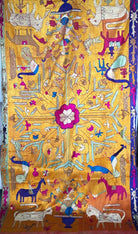 1455 SOLD - Rare Antique Sainchi Bagh Phulkari Indian Textile Art Punjab-WOVENSOULS-Antique-Vintage-Textiles-Art-Decor