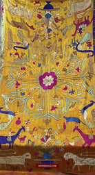 1455 SOLD - Rare Antique Sainchi Bagh Phulkari Indian Textile Art Punjab-WOVENSOULS-Antique-Vintage-Textiles-Art-Decor