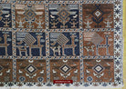 1459 Antique Peacock Animal Baku Azeri Pile Rug (Verneh Style)-WOVENSOULS-Antique-Vintage-Textiles-Art-Decor