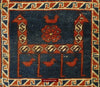 1459 Antique Peacock Animal Baku Azeri Pile Rug (Verneh Style)-WOVENSOULS-Antique-Vintage-Textiles-Art-Decor