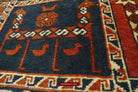 1459 Antique Peacock Animal Baku Azeri Pile Rug (Verneh Style)-WOVENSOULS-Antique-Vintage-Textiles-Art-Decor