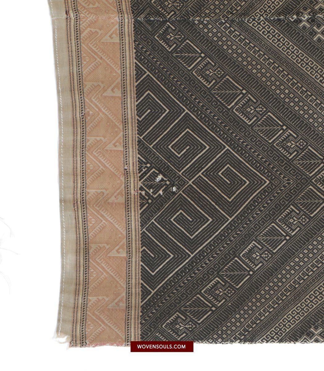 1461 Gorgeous Antique Laos Pha Khit Weaving Textile Art-WOVENSOULS-Antique-Vintage-Textiles-Art-Decor