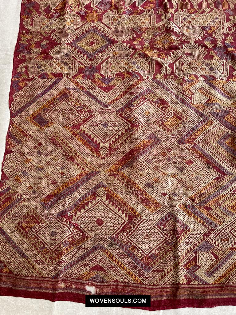 1462 SOLD Gorgeous Antique Laos Silk Weaving Textile Art-WOVENSOULS Antique Textiles &amp; Art Gallery