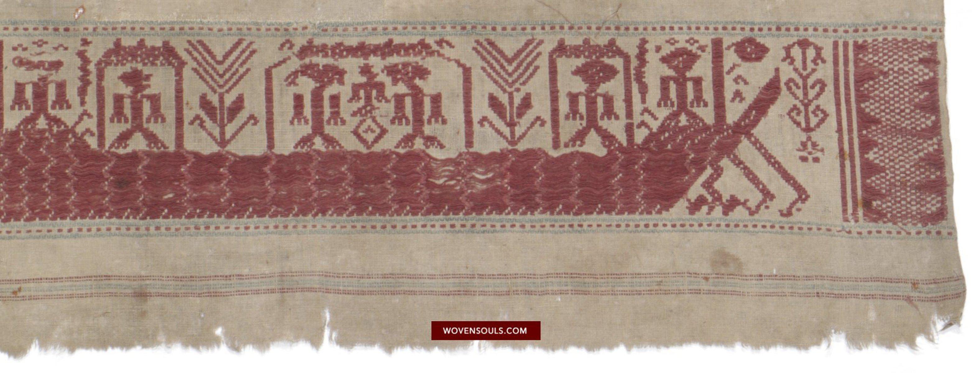 1464 Antique / Archaic Semangka Weaving Tampan Shipcloth Textile-WOVENSOULS-Antique-Vintage-Textiles-Art-Decor