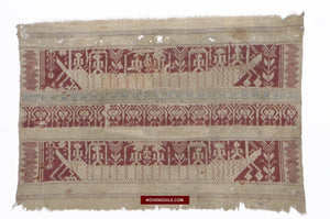 1464 Antique / Archaic Semangka Weaving Tampan Shipcloth Textile-WOVENSOULS-Antique-Vintage-Textiles-Art-Decor