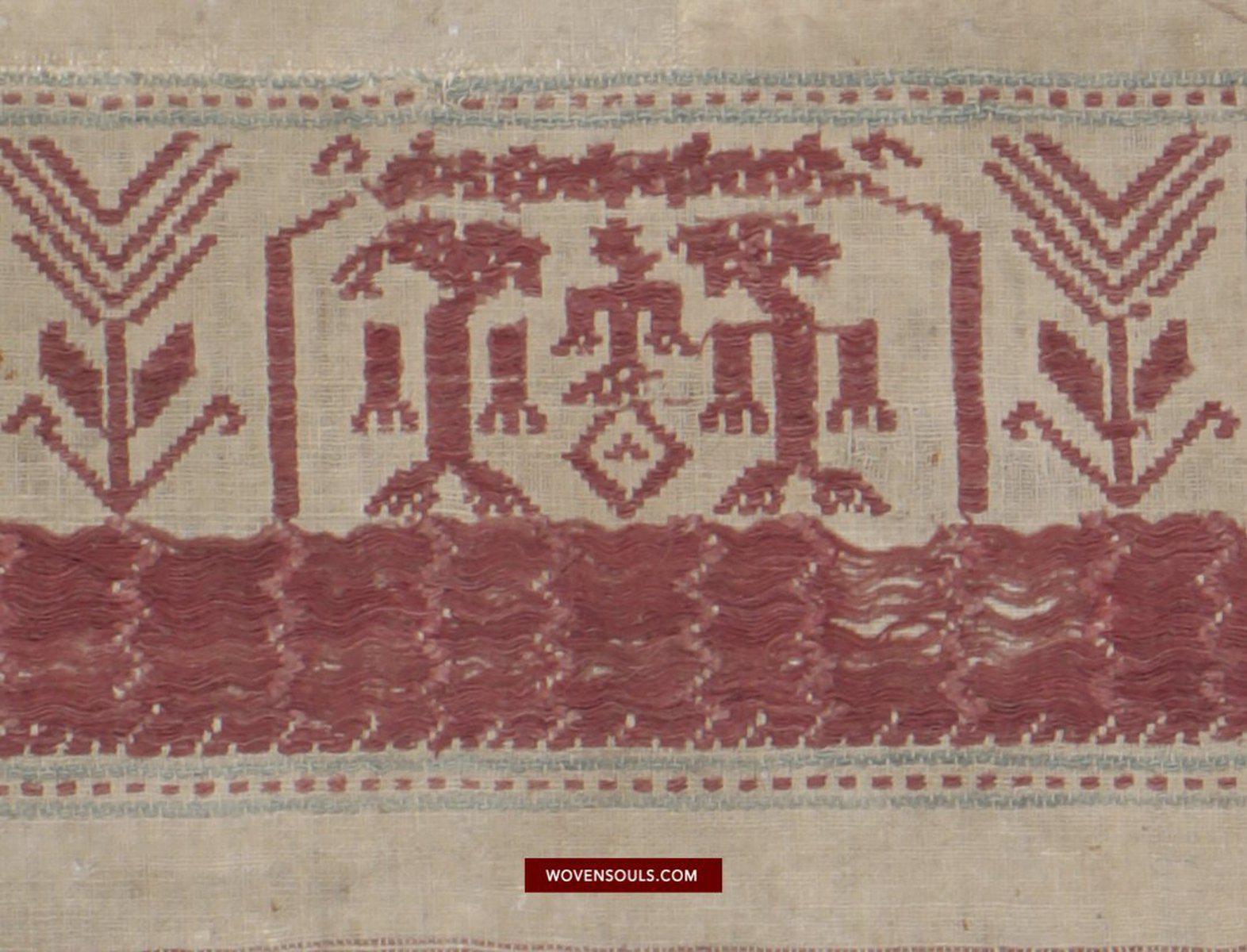 1464 Antique / Archaic Semangka Weaving Tampan Shipcloth Textile-WOVENSOULS-Antique-Vintage-Textiles-Art-Decor