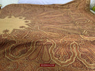 1468 Antique Kashmir Rumal Shawl with Embroidery-WOVENSOULS-Antique-Vintage-Textiles-Art-Decor