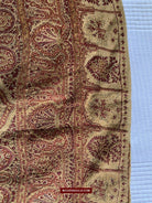 1468 Antique Kashmir Rumal Shawl with Embroidery-WOVENSOULS-Antique-Vintage-Textiles-Art-Decor