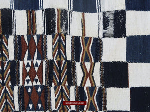 1476 Long Antique Arkilla Jenngo Tent Hanging - African Textile Art-WOVENSOULS-Antique-Vintage-Textiles-Art-Decor