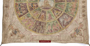 1478 Antique Burmese Healing Mandala Cloth Manuscript-WOVENSOULS-Antique-Vintage-Textiles-Art-Decor