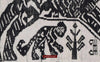 1481 Vintage Lao Tai Weaving Textile Art w Tiger Motif-WOVENSOULS-Antique-Vintage-Textiles-Art-Decor