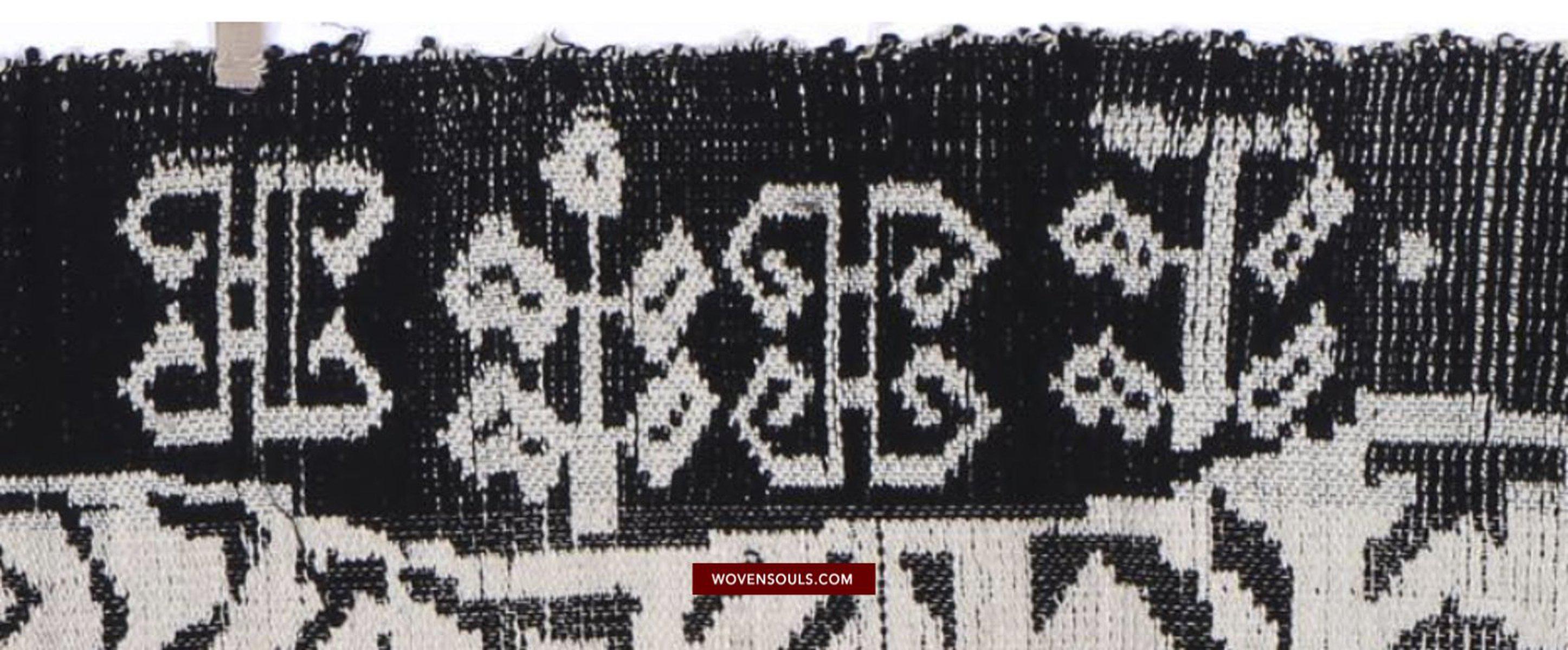 1481 Arte tessile di tessitura Lao Tai vintage con motivo tigre-WOVENSOULS-Arredamento artistico-tessile-vintage-antico
