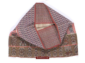 1486 Museum Quality Old Chinese Hainan Run Li Ethnic Minority Woven Skirt-WOVENSOULS-Antique-Vintage-Textiles-Art-Decor