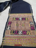 1489 Old Chinese Hainan Meifu Li Ethnic Minority Head wrap turban w Inscription-WOVENSOULS-Antique-Vintage-Textiles-Art-Decor