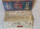 1499 An Important Ancient Nepal Hindu Manuscript Scroll with Paintings devoted to Devi Puja-WOVENSOULS-Antique-Vintage-Textiles-Art-Decor