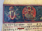 1499 An Important Ancient Nepal Hindu Manuscript Scroll with Paintings devoted to Devi Puja-WOVENSOULS-Antique-Vintage-Textiles-Art-Decor