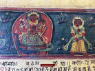 1499 An Important Ancient Nepal Hindu Manuscript Scroll with Paintings devoted to Devi Puja-WOVENSOULS-Antique-Vintage-Textiles-Art-Decor