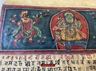 1499 An Important Ancient Nepal Hindu Manuscript Scroll with Paintings devoted to Devi Puja-WOVENSOULS-Antique-Vintage-Textiles-Art-Decor