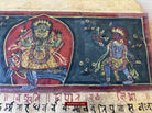 1499 An Important Ancient Nepal Hindu Manuscript Scroll with Paintings devoted to Devi Puja-WOVENSOULS-Antique-Vintage-Textiles-Art-Decor