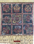 1499 An Important Ancient Nepal Hindu Manuscript Scroll with Paintings devoted to Devi Puja-WOVENSOULS-Antique-Vintage-Textiles-Art-Decor